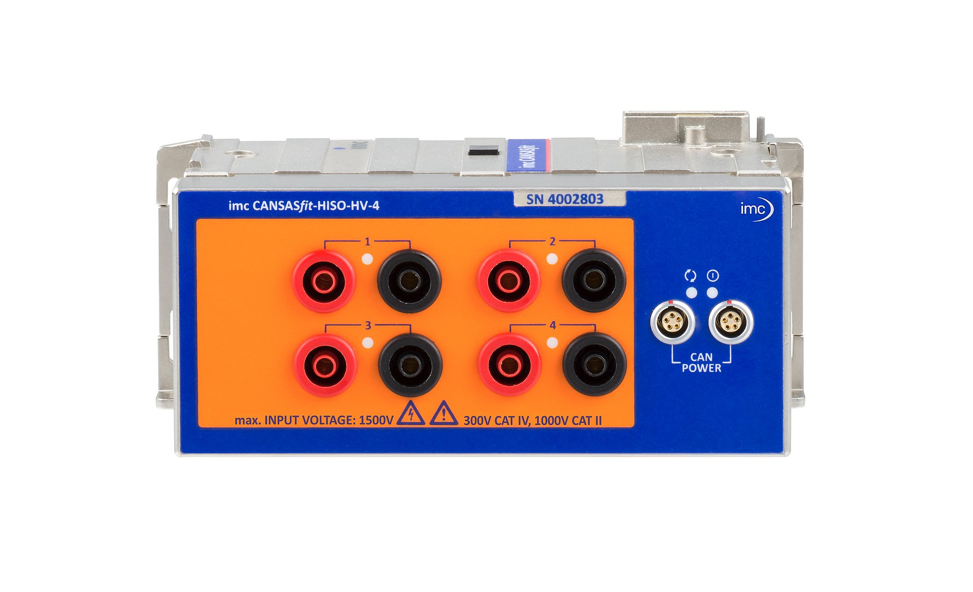 imc CANSASfit HISO-HV-4 hochisolierendes 4-kanaliges CAN-Messmodul für hohe Spannungen